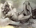 Woman lying down Dora Maar 1938 cubist Pablo Picasso